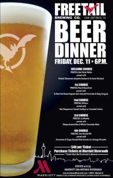 Freetail Beer Dinner Poster