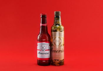 budweiser america and camouflage bottles