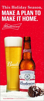 Budwesier Holiday Responsibility poster